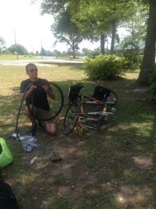 2b - Jay fixing a flat - AL